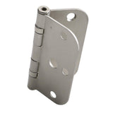 Everbilt 3-1/2 in. Satin Nickel 5/8 in. Radius Ball Bearing Door Hinge Value Pack (3-Pack)