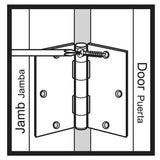 Everbilt 4 in. Matte Black Square Corner Smooth Action Hinge (3-Pack)