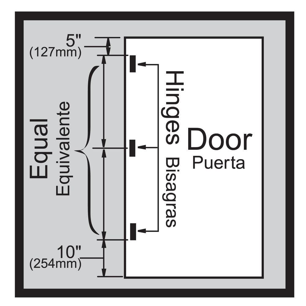 Everbilt 4 in. Matte Black Square Corner Smooth Action Hinge (3-Pack)