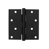 Everbilt 4 in. Matte Black Square Corner Smooth Action Hinge (3-Pack)