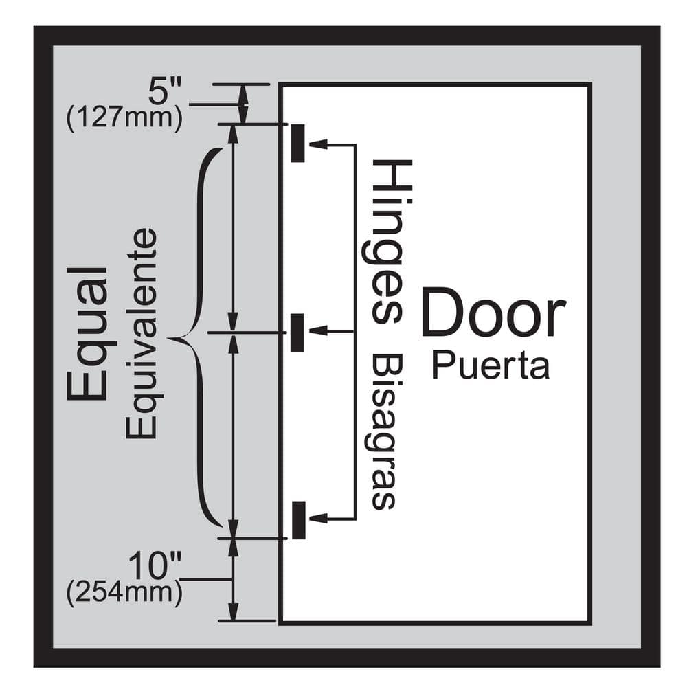 Everbilt 3-1/2 in. x 1/4 in. Radius Dark Oil-Rubbed Bronze Door Hinge