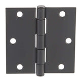 Everbilt 3-1/2 in. Satin Nickel, 5/8 in. Radius Smooth-Action Door Hinges Value Pack (3-Pack)