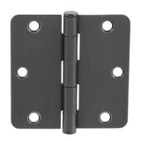 Everbilt 3-1/2 in. x 1/4 in. Radius Brushed Oil-Rubbed Bronze Door Hinge Value Pack (48-Pack)