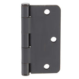 Everbilt 3-1/2 in. x 1/4 in. Radius Brushed Oil-Rubbed Bronze Door Hinge Value Pack (48-Pack)