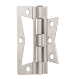 Everbilt 3 in. Satin Nickel Non-Mortise Surface-Mount Door Hinges (2-Pack)