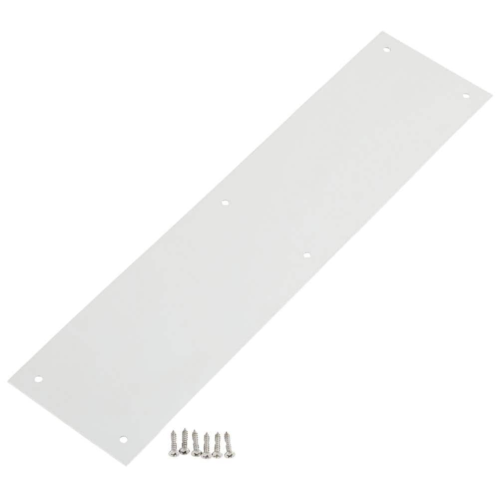 Everbilt 3-1/2 in. x 15 in. Satin Aluminum Push Plate