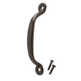 Everbilt 4-7/8 in. Black Light-Duty Steel Door Pull with Screws