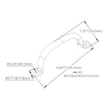 Everbilt 4-7/8 in. Black Light-Duty Steel Door Pull with Screws