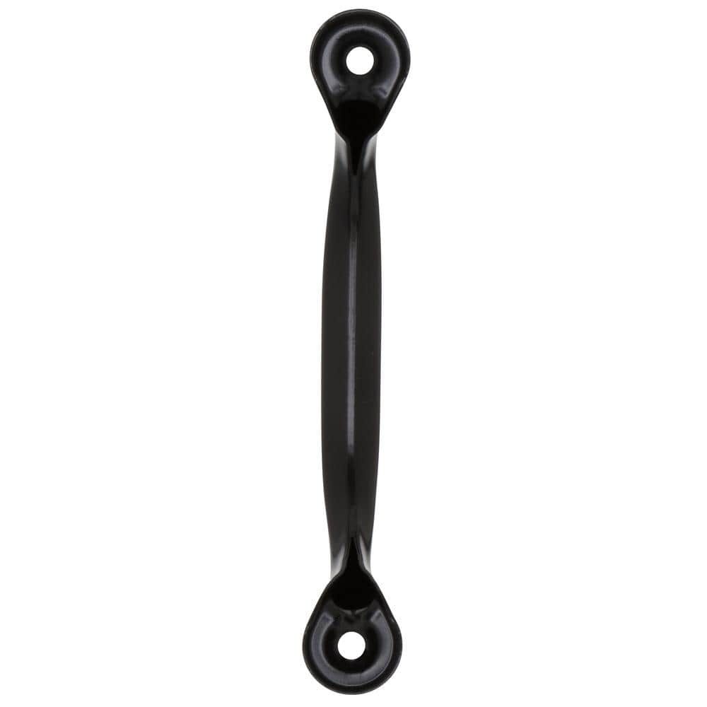 Everbilt 4-7/8 in. Black Light-Duty Steel Door Pull with Screws
