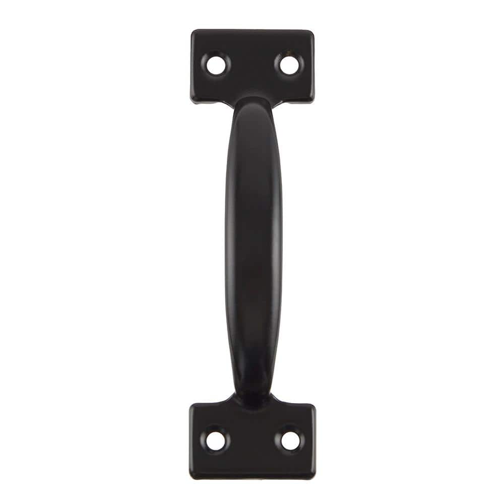 Everbilt 5-3/4 in. Black Door Pull with Screws