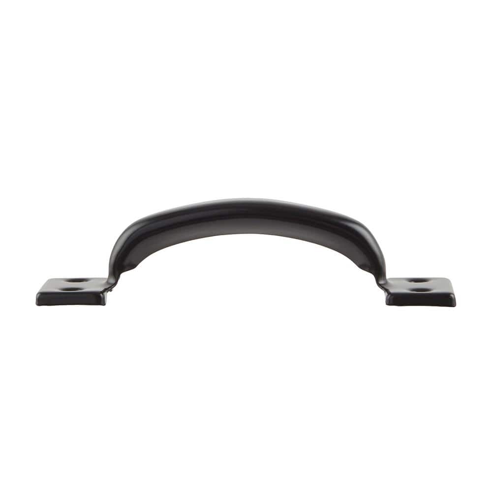 Everbilt 5-3/4 in. Black Door Pull with Screws