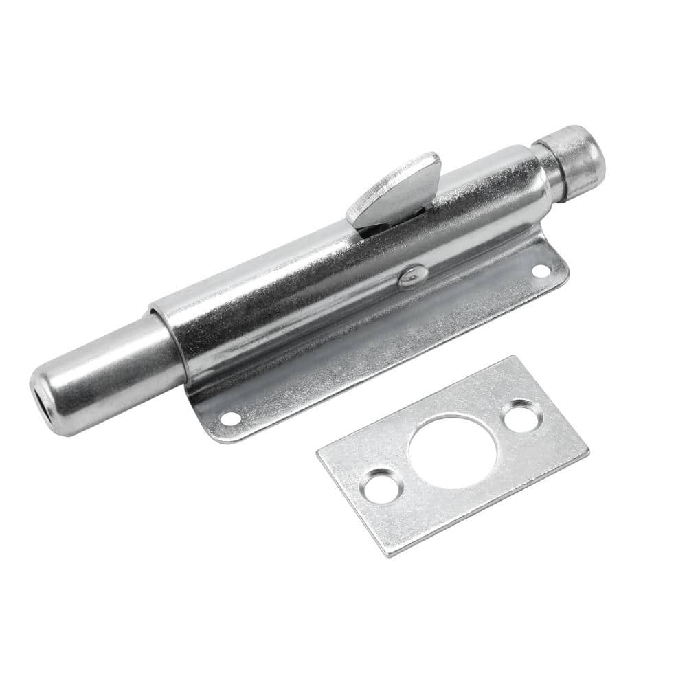 Everbilt 4 in. Zinc Foot Bolt Door Stop