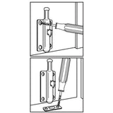 Everbilt 4 in. Zinc Foot Bolt Door Stop