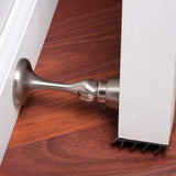 Everbilt 3 in. Satin Nickel Magnetic Doorstop with Catch