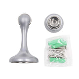 Everbilt 3 in. Satin Nickel Magnetic Doorstop with Catch