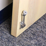 Everbilt Satin Chrome Commercial Grade Kick Down Doorstop