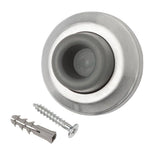 Everbilt Satin Chrome Wall Door Stop – Solid Brass, 2.25 in Diameter