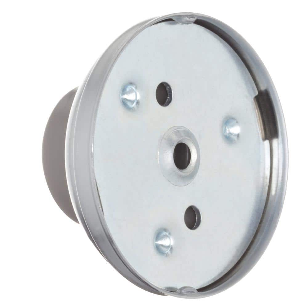 Everbilt Satin Chrome Wall Door Stop – Solid Brass, 2.25 in Diameter