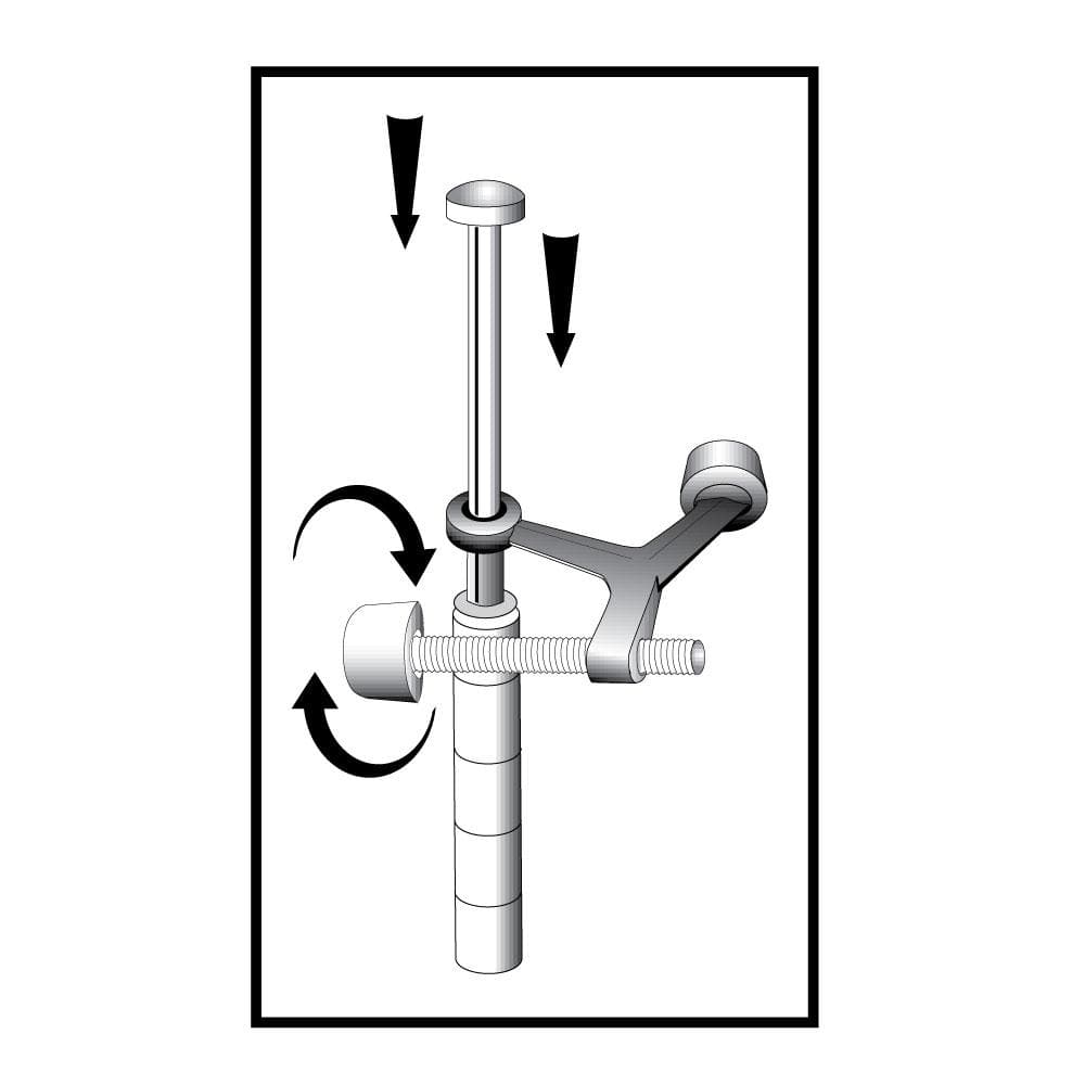 Everbilt Satin Nickel Light Duty Hinge Pin Door Stop