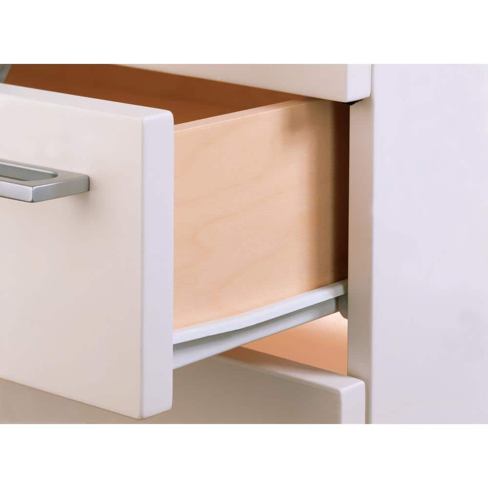 Everbilt 18 in. Bottom Mount Drawer Slide Set with Soft Close