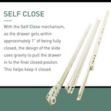 Everbilt 12 in. Self-Closing Bottom Mount Drawer Slide Set (1 Pair)