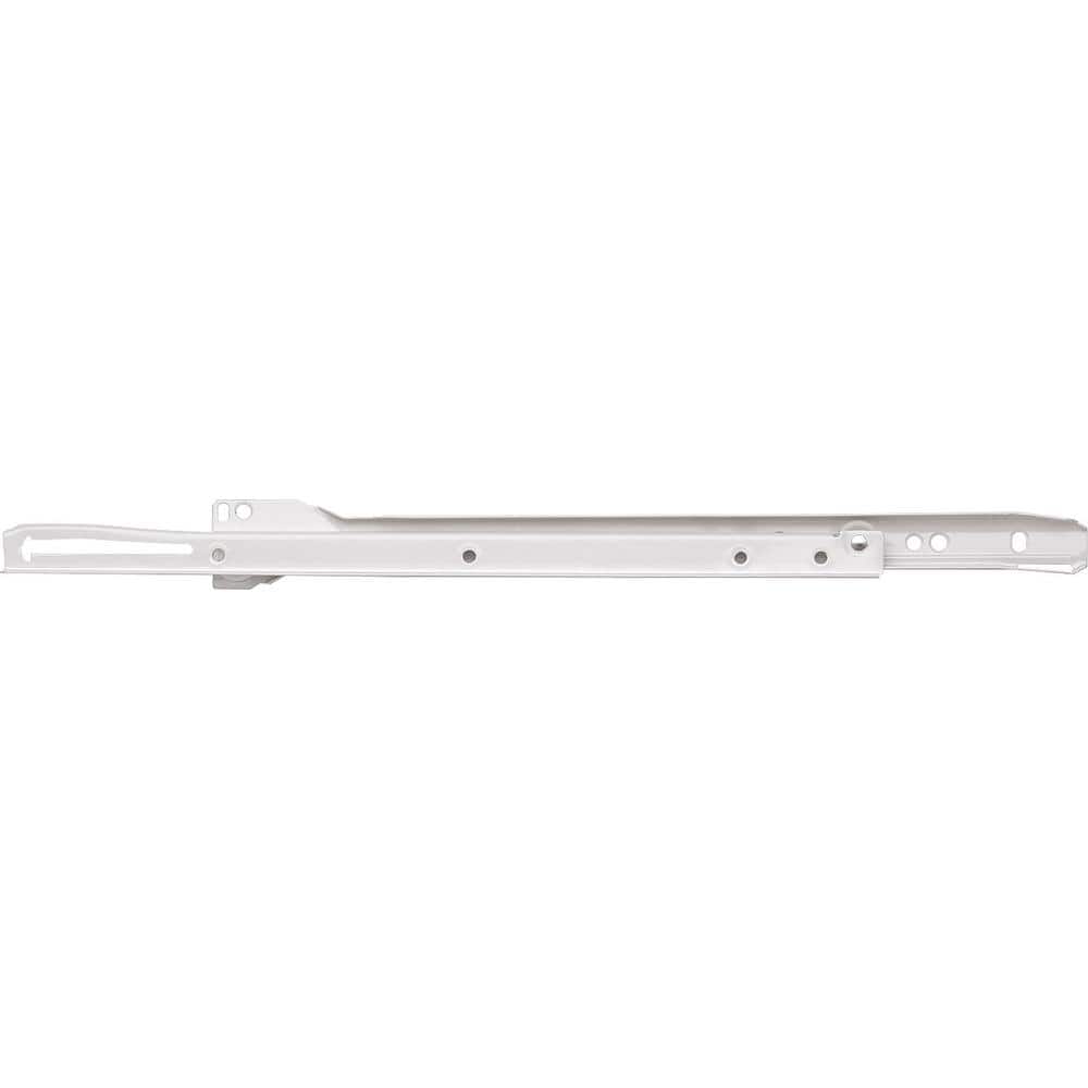Everbilt 14 in. Self-Closing Bottom Mount Drawer Slide, White (4 Pairs/8 Pieces)