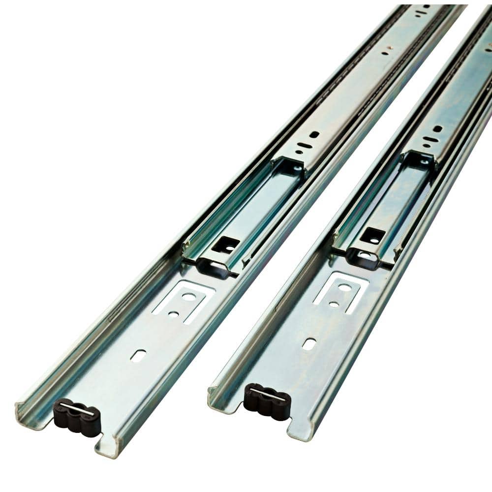 Everbilt 18 in. Full Extension Side Mount Ball Bearing Drawer Slide Set (1 Pair)