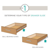 Everbilt 22 in. Full Extension Ball Bearing Side Mount Drawer Slide, 4-Pair (8 Pieces)