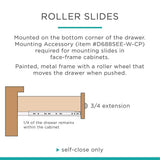 Everbilt 22 in. Full Extension Side Mount Ball Bearing Drawer Slide Set (1 Pair)