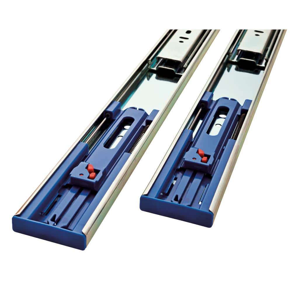 Everbilt 20 in. Soft-Close Full Extension Side Mount Ball Bearing Drawer Slide Set (1 Pair)