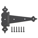 Everbilt 8 in. Black Decorative Gate Tee Hinge