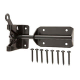Everbilt Black Heavy-Duty Gate Latch, Steel, Self-Latching, 7.5 in Arm