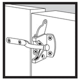 Everbilt Black Stainless Steel Gate Latch, Self-Latching, Padlock Compatible