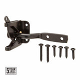 Everbilt Black Stainless Steel Gate Latch, Self-Latching, Padlock Compatible