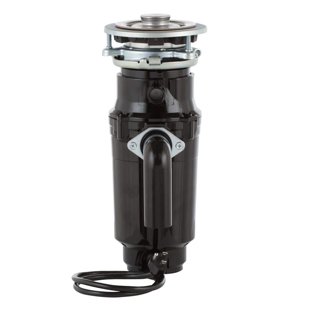 Everbilt 3/4 HP Slim Continuous Feed Garbage Disposal with Stainless Steel Sink Flange and Attached Power Cord