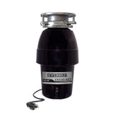 Everbilt 1/2 HP Sound-Insulated Continuous Feed Garbage Disposal with Stainless Steel Sink Flange and Attached Power Cord