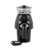 Everbilt 1/2 HP Sound-Insulated Continuous Feed Garbage Disposal with Stainless Steel Sink Flange and Attached Power Cord