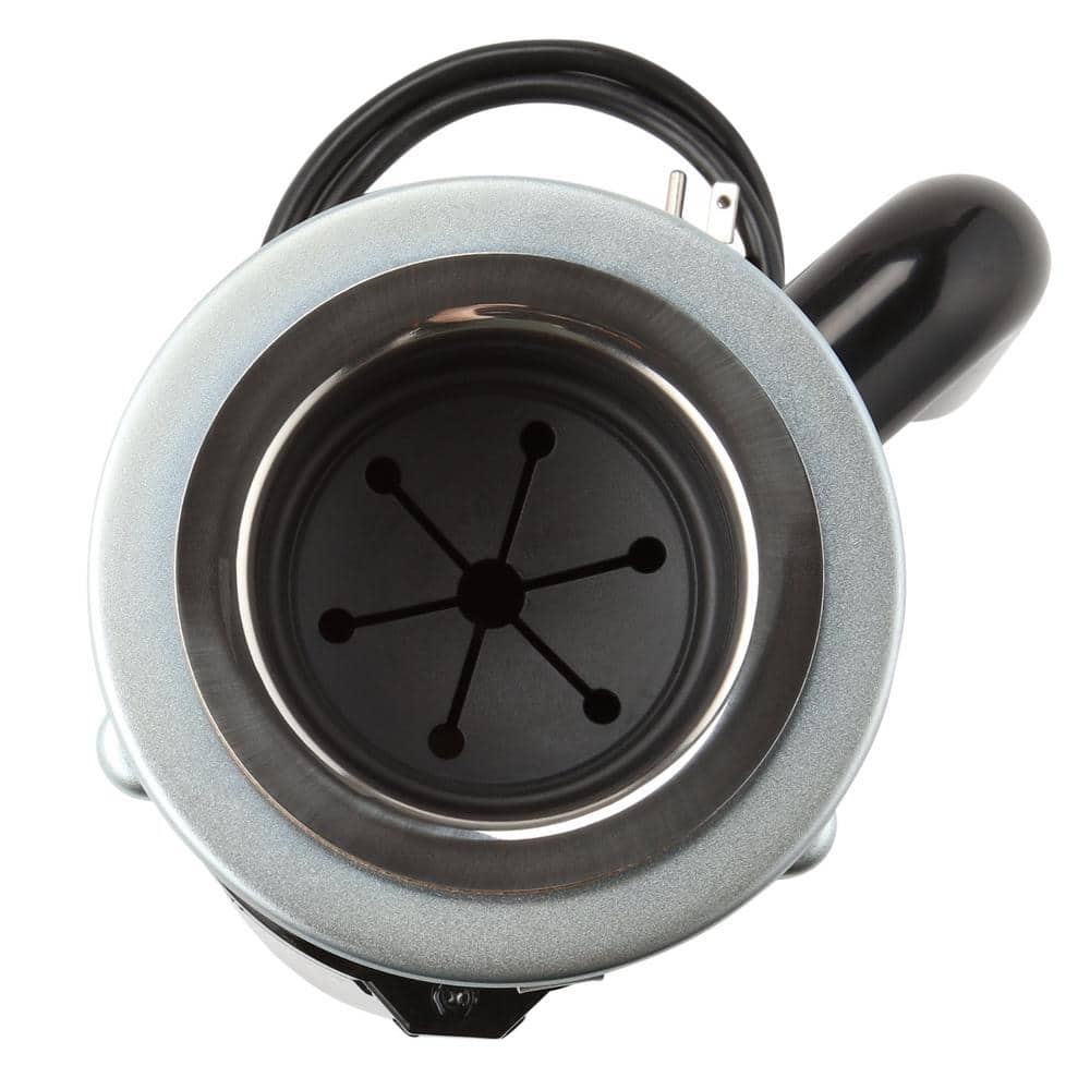 Everbilt Designer Series 3/4 HP Continuous Feed Garbage Disposal with Brushed Nickel Sink Flange and Attached Power Cord