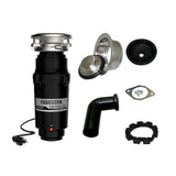 Everbilt Designer Series 3/4 HP Continuous Feed Garbage Disposal with Brushed Nickel Sink Flange and Attached Power Cord