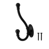 Everbilt Matte Black Decorative Coat and Hat Hook