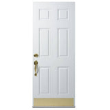 Everbilt 8 in. x 34 in. Bright Brass Kick Plate