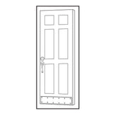 Everbilt 8 in. x 34 in. Bright Brass Kick Plate