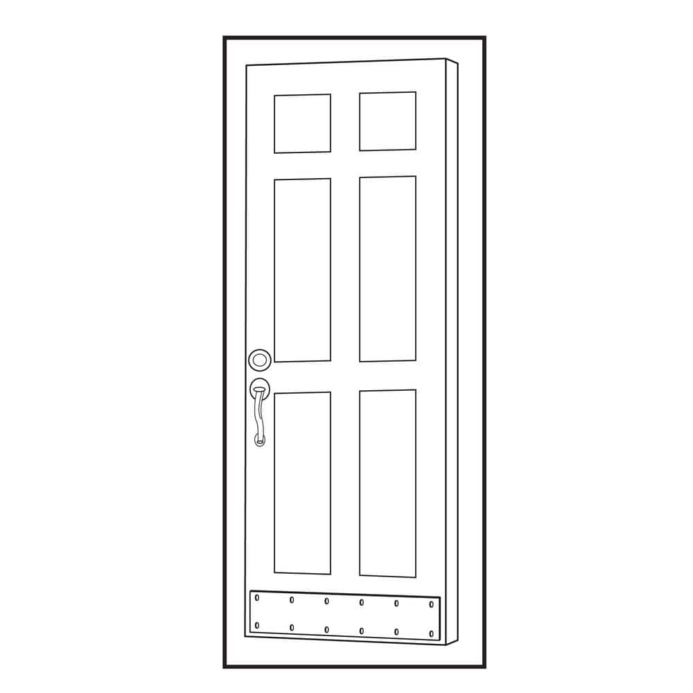 Everbilt 10 in. x 34 in. Stainless Steel Kick Plate