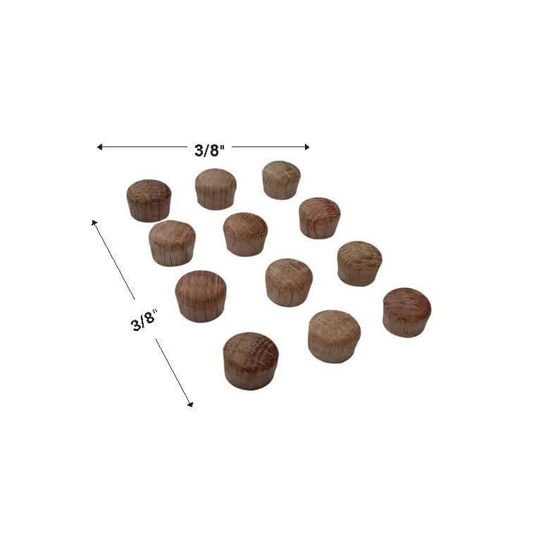 EVERMARK Stair Parts 3/8 in. Unfinished Red Oak Button Plugs
