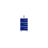Eviva Deluxe 20 in. W x 18 in. D x 34 in. H Single Freestanding Bath Vanity in Blue White Porcelain Integrated Sink Top