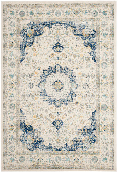 Safavieh Evoke Parense 2 x 9 Light Blue/Ivory Indoor Distressed/Overdyed Vintage Runner