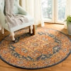 Safavieh Evoke Livia 2 x 21 Blue/Orange Indoor Distressed Overdyed Vintage Runner