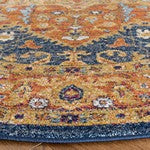 Safavieh Evoke Livia 2 x 21 Blue/Orange Indoor Distressed Overdyed Vintage Runner
