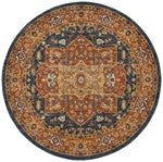 Safavieh Evoke Livia 2 x 21 Blue/Orange Indoor Distressed Overdyed Vintage Runner