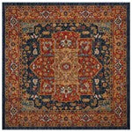 Safavieh Evoke Livia 2 x 21 Blue/Orange Indoor Distressed Overdyed Vintage Runner